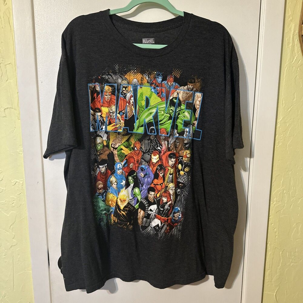 Marvel Comics Civl War Mens 2XL graphic t shirt Gray